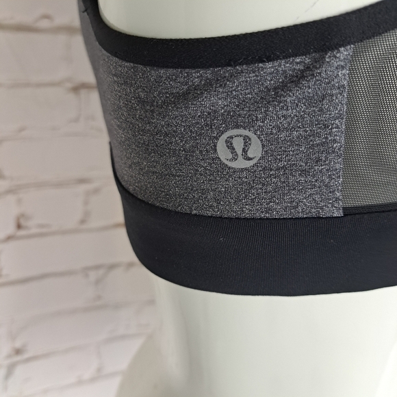 Lululemon Speed Up Bra *High Support for C/D Cup Heathered Black / Black - Picture 6 of 8